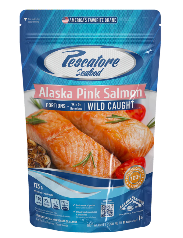 Wild Caught Alaskan Pink Salmon Portions - Buy Wild Salmon Online